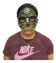 Comprar Máscara Antifaz Catrinas Y Catrin Mexicano Halloween Latex Color Catrín dorado