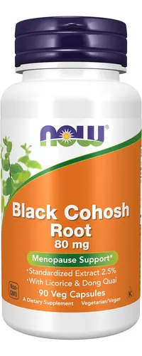 Raíz De Cohosh Negro 80 Mg Con Regaliz Y Dong Quai 90 Cápsul