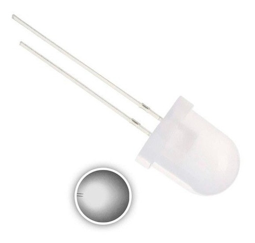 100pzs Leds Difusos De 5mm Blanco Arduino Mv Electronica