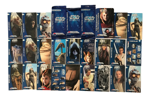 3 Sobres Sellados Star Wars Pepsi Cards 23 Tarjetas Y Colecc
