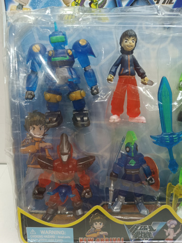 Bonecos Medabots Samurais E Lucke Skywalker 9 Peças