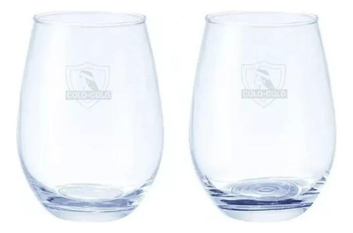 Set 2 Vasos Premium Colo Colo 370ml Color Agua