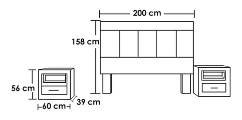 Recamara Isabela Ks 3 Piezas - Tabaco Këssa Muebles