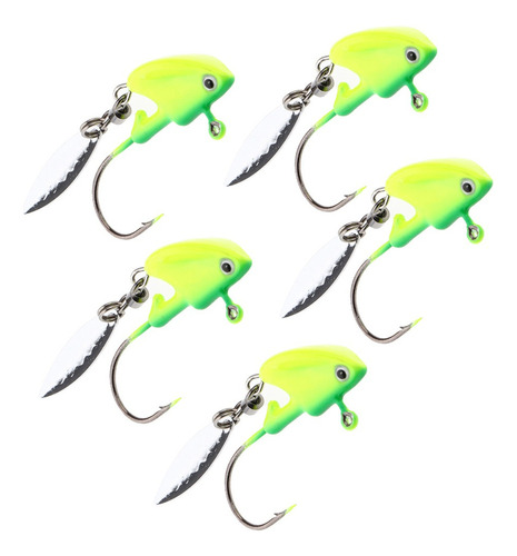 Anzuelos De Pesca De Plomo Jig Underspin Swimbait Verde 10g