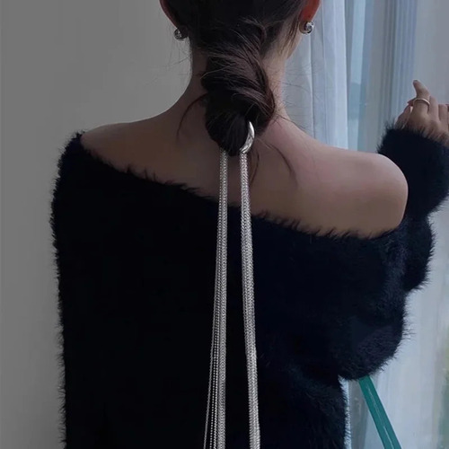 Elegantes Accesorios Para El Cabello Con Borlas,