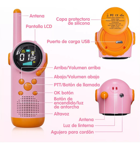 - Tela Lcd Walkie-talkie Para Presente De Dia Das Crianças,