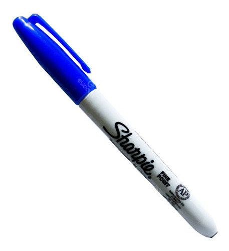Marcadores Permanentes Sharpie Extra Fino X1 Colores Febo Color Azul