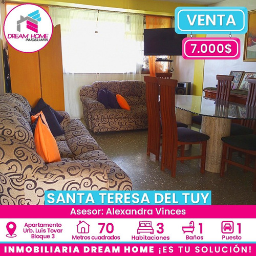 Apartamento Urb. Luis Tovar Bloque 3 Piso 8  Santa Teresa Del Tuy