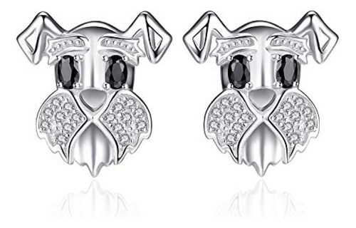 Aretes Jewelrypalace Schnauzer Terrier Perro Cachorro Mascot