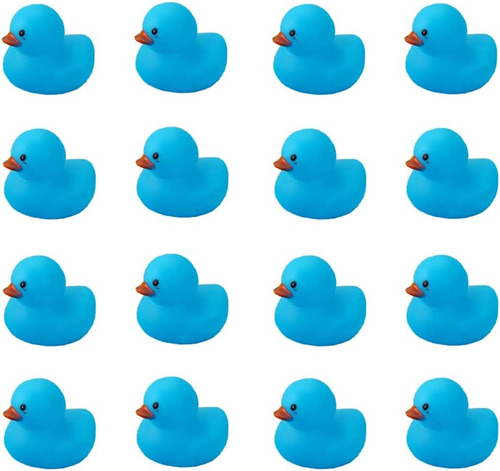 Juguetes De Pato De Baño 16 Pcs Mini Patos De Goma Azul Chil