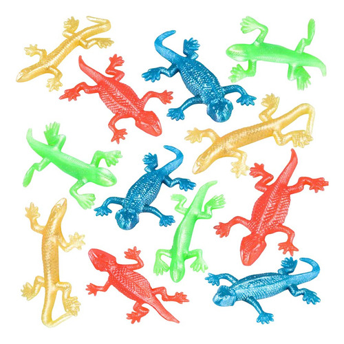 Juguetes Antiestrés De Lagarto Elásticos Paq 12 Juguetes Ant
