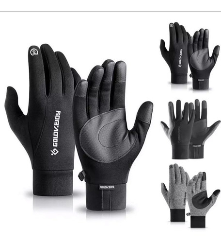 Imagen 2 de 7 de Guantes Moto Invierno Para Uso De Celular Adulto Ciclismo