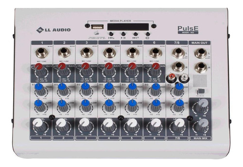 Mesa De Som Mixer Ll Audio Pulse 802 8 Canais C/media Player