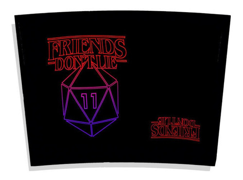 Imagem 2 de 4 de Copo Térmico Seriado Stranger Things Friends Dont Lie