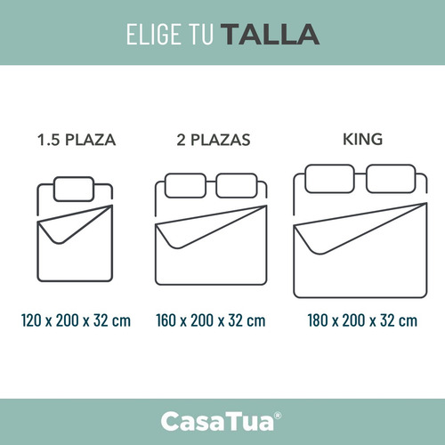 Imagen 8 de 10 de Cubre Colchon Protector Impermeable Bambu 2 Plazas Y King