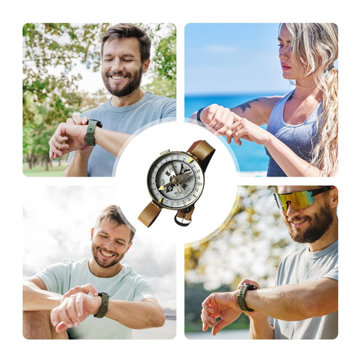 Reloj Con Brújula Brújula Con Correa De Reloj Brújula De Cor