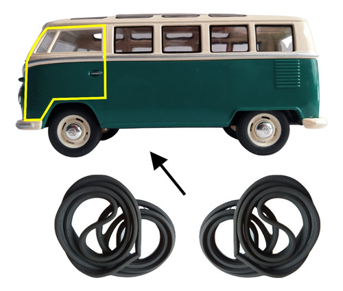 Empaques De Puertas Delanteras Vw Combi Bus T1 50-73 Kombi