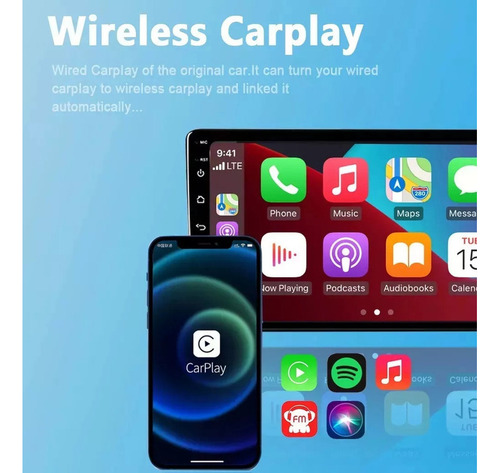 Adaptador Inalámbrico Carplay 2 En 1, Convertidor