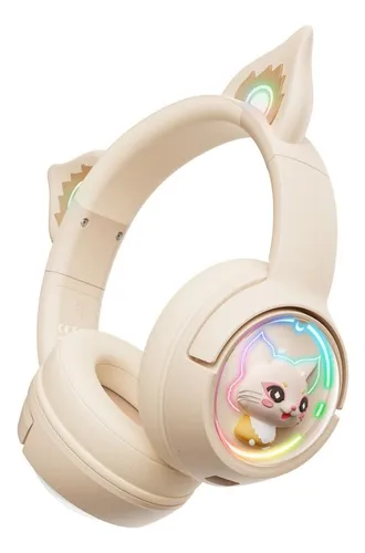 Audífonos Onikuma Kitty Ear B5 Gamer Rosa