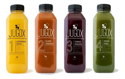 10 Packs De Jugos Detox Prensados En Frío 100% Naturales