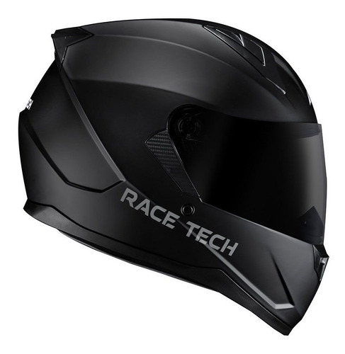 Capacete Race Tech Sector Monocolor Matte Preto Fosco