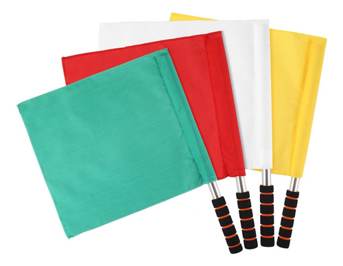 Juego Banderas Árbitro Para Competición Con Asa Bandera De
