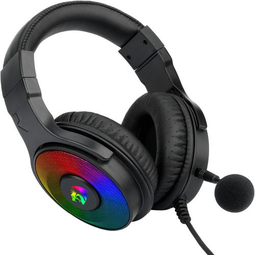 Imagen 3 de 8 de Auriculares Gamer Redragon Pandora 7.1 Negro Con Luz Rgb Led Usb