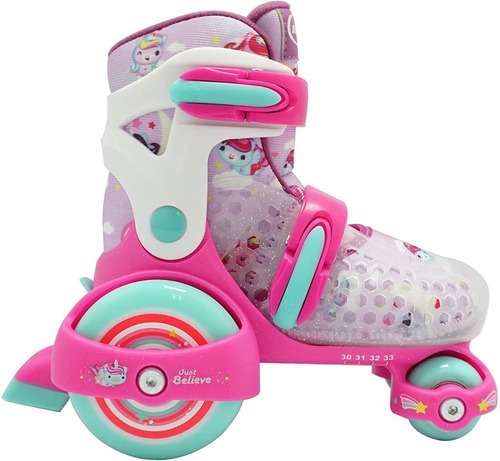 Imagem 2 de 8 de Patins Rollers Jr Unicórnio - Astro