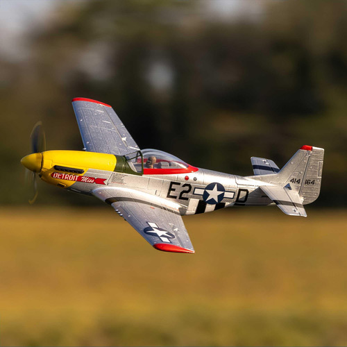 Avión Rc E-flite Umx P-51d Detroit Miss Bnf Básico