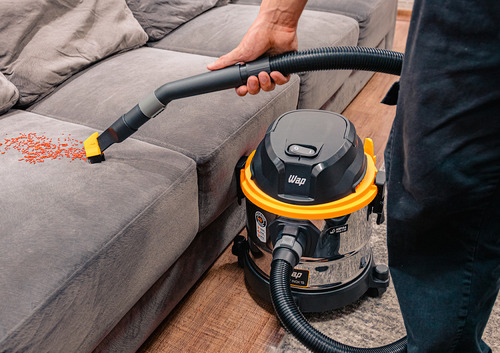 Aspirador E Soprador De Pó E Água Wap Gtw Inox 15 1700w 15 Litros Amarelo/preto + Bico Bocal Extratora 127v