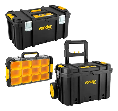 Kit Maleta Caixa Organiza Ferramenta Vonder Plus Crv Opv Cpv