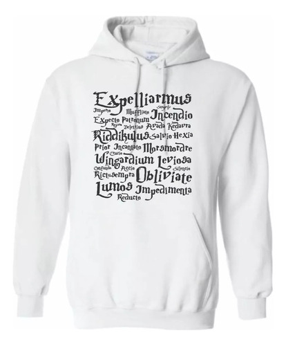 Sudadera Hechizo Harry Potter Unisex Leviosa Con Gorro