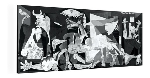 Cuadro Decorativo Mural Guernica Pablo Picasso 90x37 Mdf