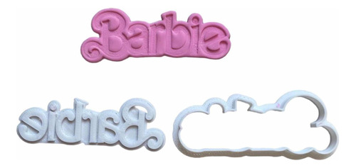 Cortante Logo De Barbie Ll 9 Cm Cookie Kutter