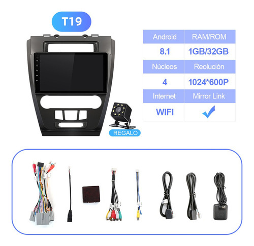Estéreo 1+32g Para Ford Fusión 2009-2013 Cámara Gps Wifi