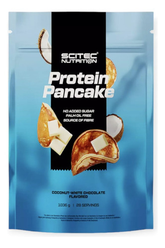 Protein Pancake 1,036gr 28 Servicios -scitec Nutrition Sabor Coco,chocolate Blanco