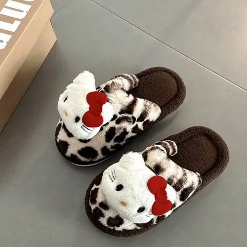 Pantuflas De Hello Kitty Leopardo