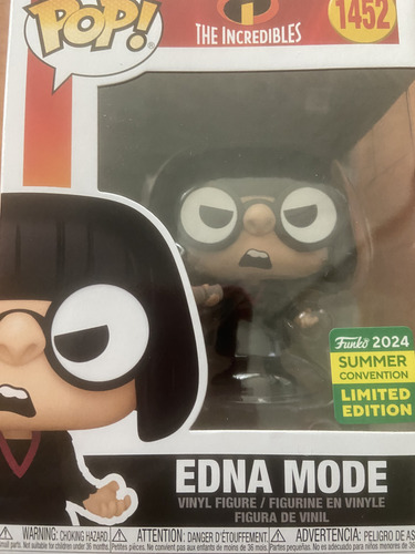¡funko Pop! Los Increíbles: ¡exclusivo De Edna Mode 1452 (Usado)