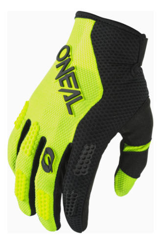 Par de guantes para motociclista O'Neal Element black/hi-viz talle G