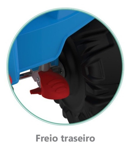 Carrinho Superquad Passeio & Pedal Bandeirante Azul 592