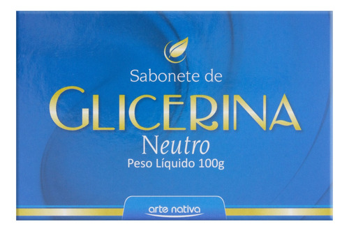 Sabonete Barra de Glicerina Neutro Arte Nativa Caixa 100g