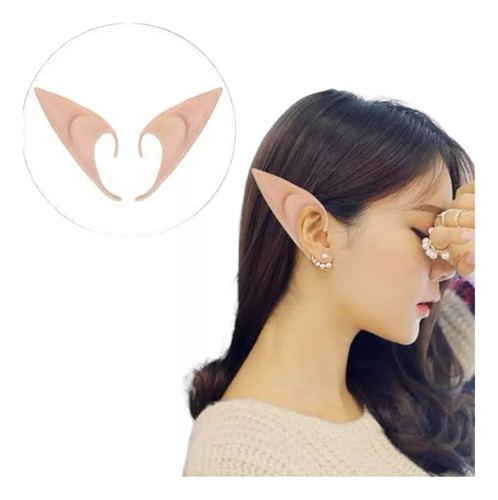 1 Par Orejas De Elfo Hada Halloween Navidad Cosplay Disfraz