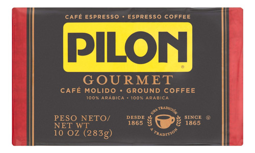 Pilon Gourmet Aspiradora De Caf Molido Espresso, Bolsa De 10