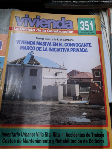 Revista Vivienda Octubre 1991 Numero 351