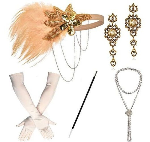 Zeroshop 1920s Great Gatsby Accesorios Set For Nyk4j