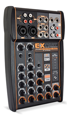 Mesa De Som Expert Mx-2 Automotiva Entrada Aux Mic P10 Xrl