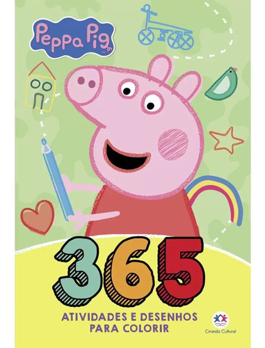 Livro 365 Atividades Peppa Pig Com Desenhos Para Colorir