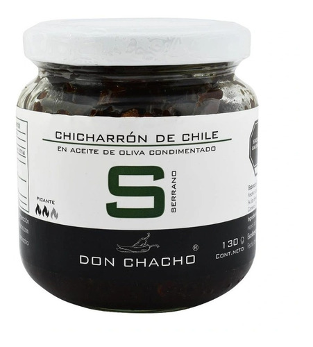 Chicharrón D Chile Serrano Don Chacho En Aceite D Oliva 130g