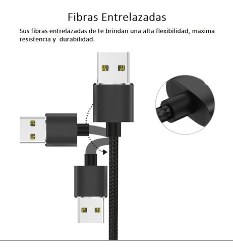 Imagen 10 de 10 de Cable Magnetico Cargador Micro Usb Tipo C iPhone Compatible