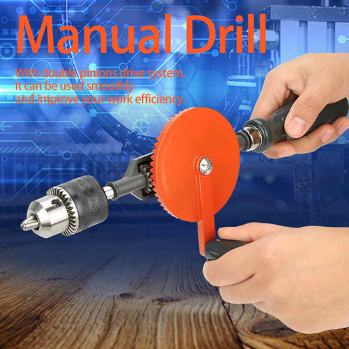 Taladro De Manivela Portátil De 3/8 Pulgadas, Mini Taladro M